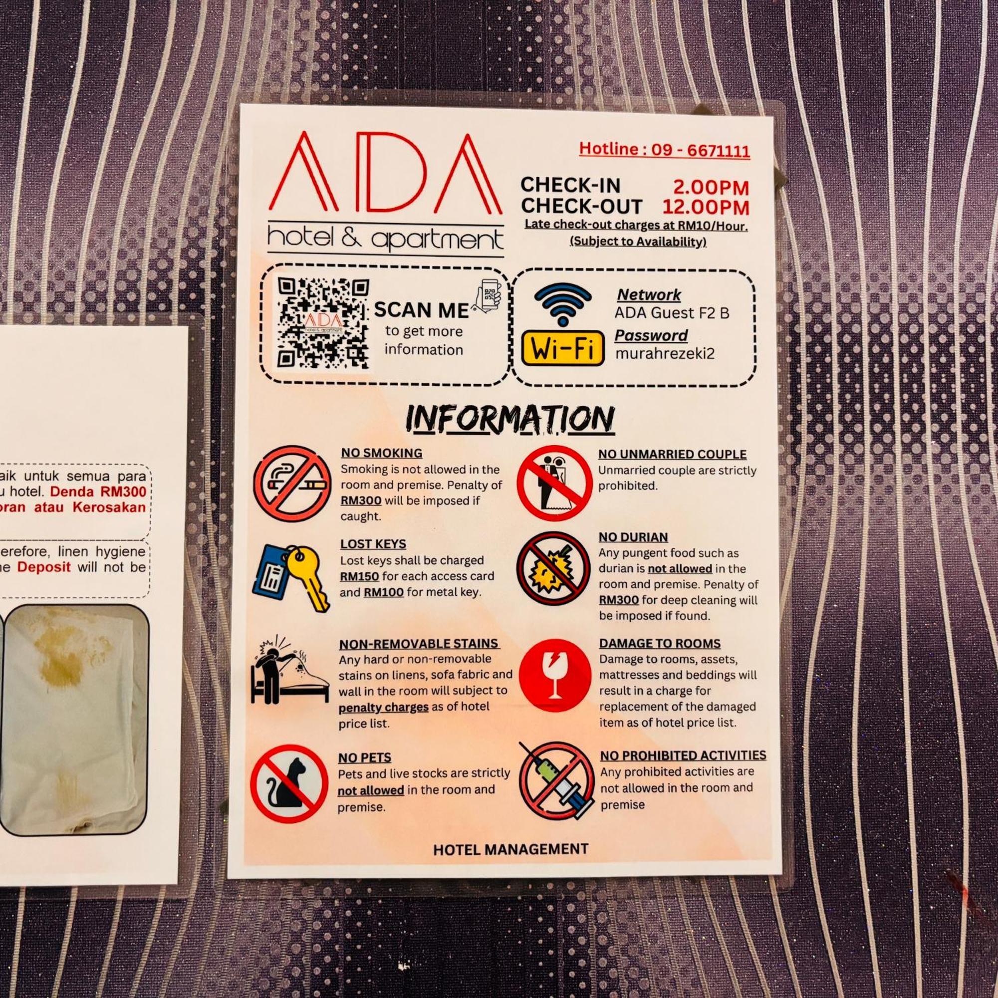 Ada Hotel & Apartment Kuala Terengganu Eksteriør bilde